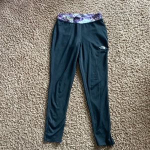 NORTH FACE girls black leggings